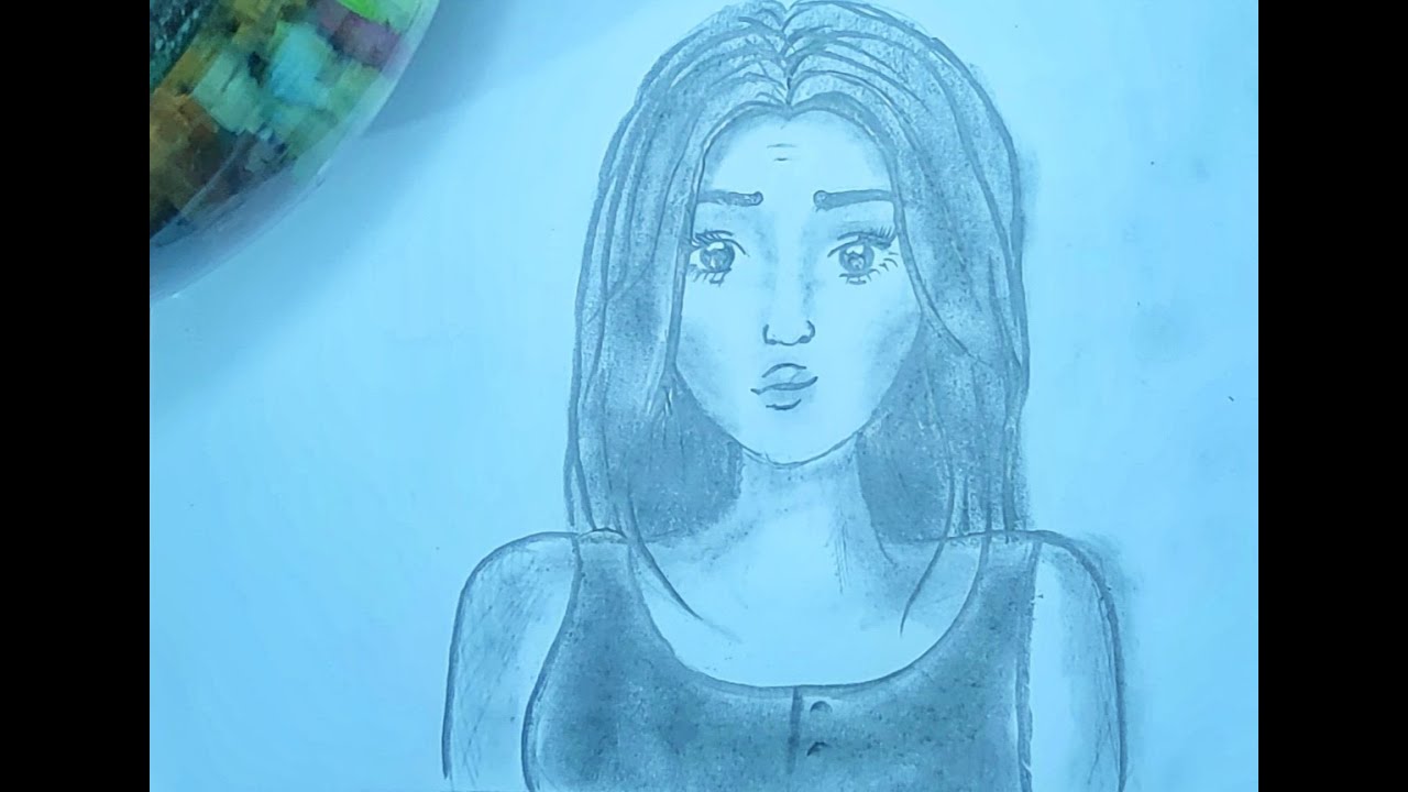 How to Draw Anime Girl ( Very Easy ) Step by Step Pencil Sketch for