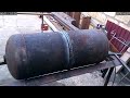 Разбираем и разрезаем газовый баллон. Gas bottle cut