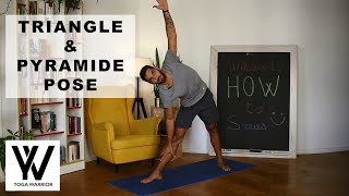 How To Yoga Triangle & Pyramid Pose