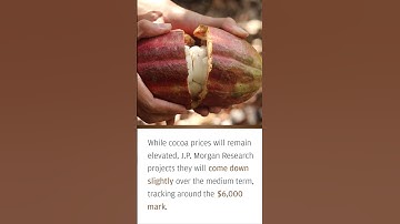 Will there be a chocolate crisis?