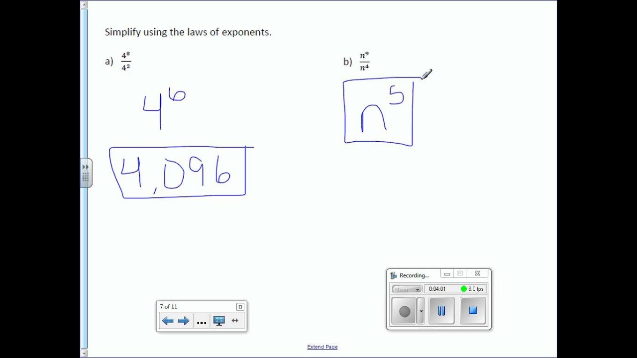 8th Grade 1 3 Multiply And Divide Monomials YouTube 8th grade 1 3 multiply and divide monomials youtube
