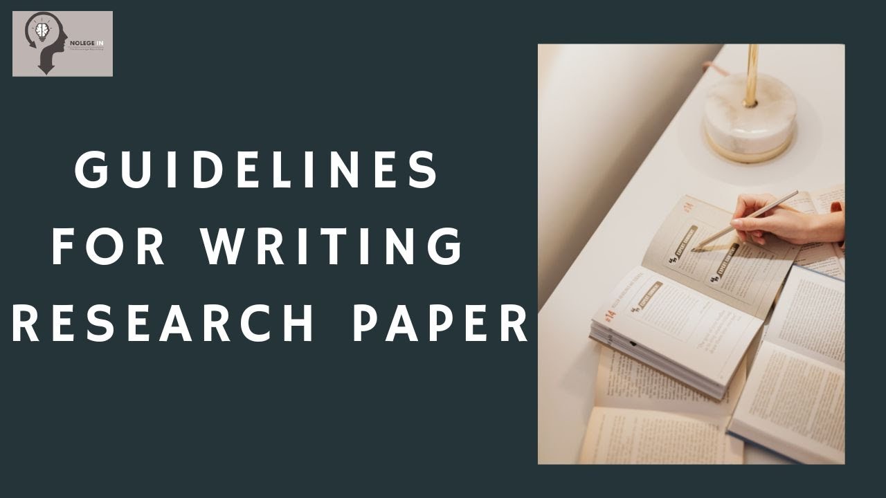 guidelines for writing research articles
