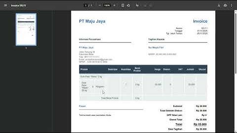Perubahan Tampilan Layout Invoice Terkait Opsi Tampilkan Bahan Produk Manufaktur dan Paket