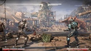 MKX Cyber Sub-Zero reset combo via interactable/bomb starter (meterless, 68% damage)