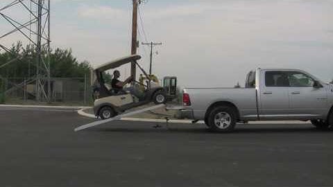 Load golf carts more safely with loading ramps by LongRamps.com