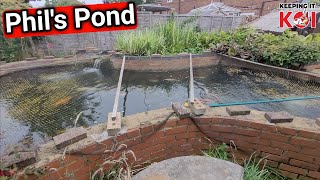 Phil's Amazing Koi Pond with a Large Bog Filter