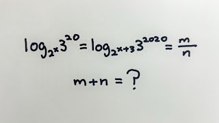 Q253 | Math Olympiad | Algebra | 2020 AIME II Problem 3 | Logarithms