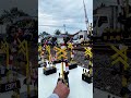 Memainkan Mainan Palang Pintu Naik Bersama Palang Pintu Aslinya #palangpintukeretaapi