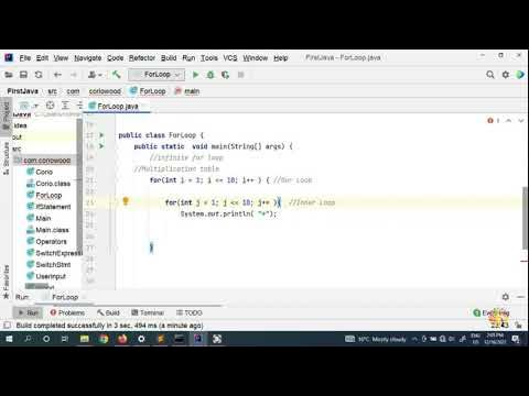 34. How to make Times Table with Nested For Loop in Java | Full ...