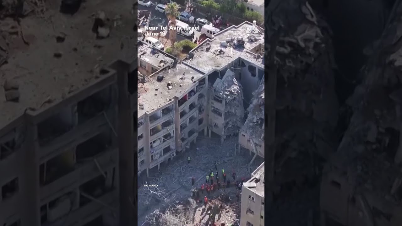 Drone Video Shows Iranian Missile Damage In Israel