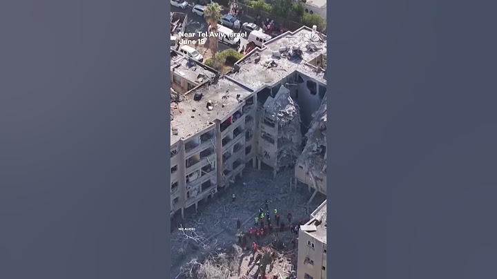 Drone video shows Iranian missile damage in Israel