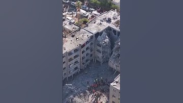 Thumbnail of Drone video shows Iranian missile damage in Israel