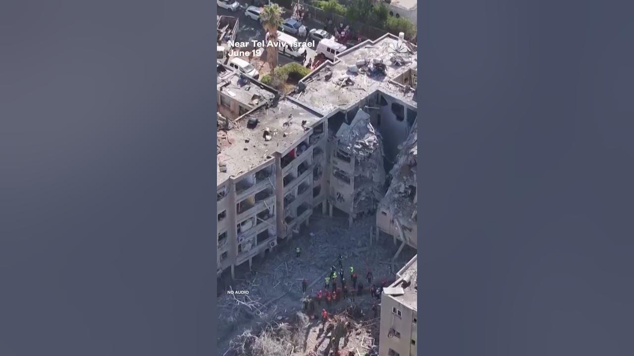 Drone video shows Iranian missile damage in Israel