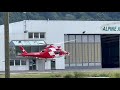 Agusta AW109SP HB-ZRS Rega takeoff Sion airport Valais Switzerland 25.07.2022