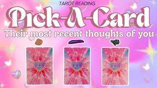 Their most recent THOUGHTS of you.🎀✨🔮🧿🩷 Pick A Card TAROT reading 🎀✨🔮🧿🩷
