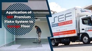 Application of SEF Premium Flake System to Residential Garage