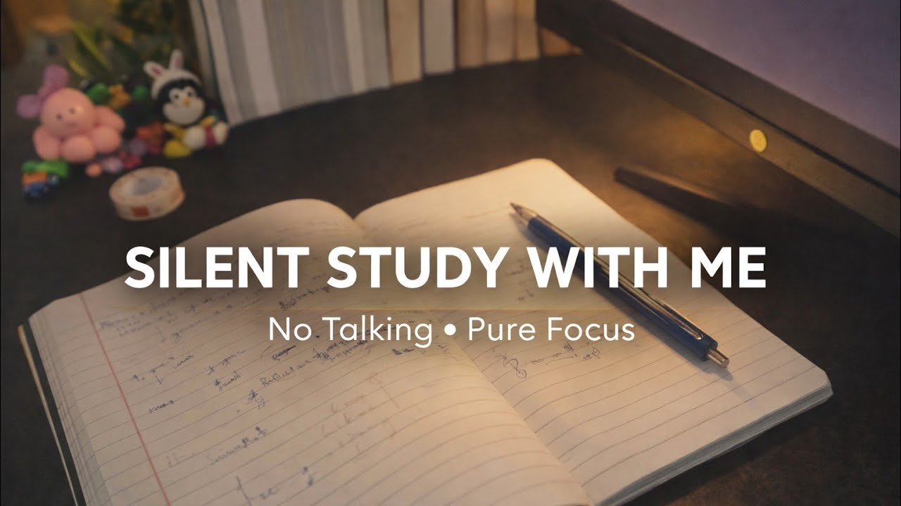 Pure Study Talk “Silent Study With Me 📚 | 1 Hour Focus Session” - YouTube
