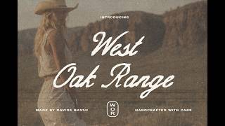 West Oak Range Font Duo Bold Script Sans for Modern Western Design