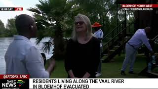 Residents living along the Vaal river in Bloemhof evacuated: Sentleeng Lehihi