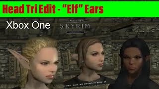Skyrim SE Xbox One Mods Head Tri Edit - Elf Ears