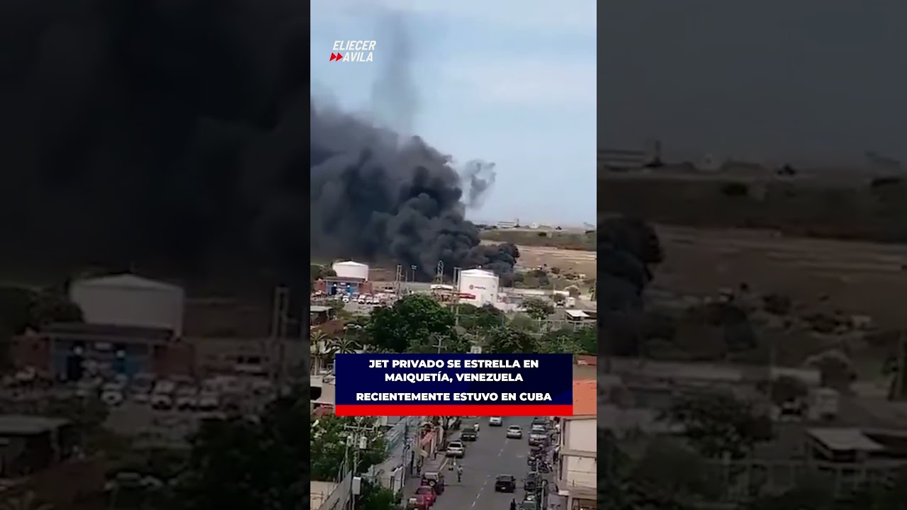 ÚLTIMA HORA🚨 Jet privado del régimen chavista se estrella en MAIQUETÍA, VENEZUELA 🇻🇪