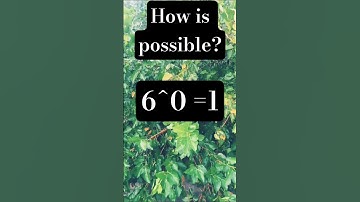 how is possible? zero exponent #mathshorts #exponents #zero