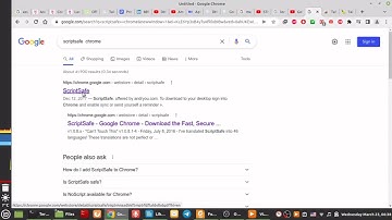 Scriptsafe chrom extension