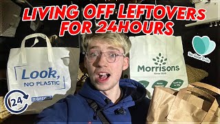 24 Hour Challenge: Surviving on Only Leftovers - Can I Make It?