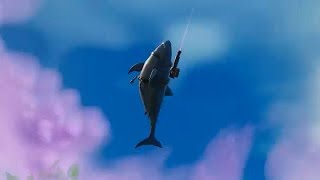 When you are playing a tournament but you see A FLYING SHARK GLITCH (Fortnite)