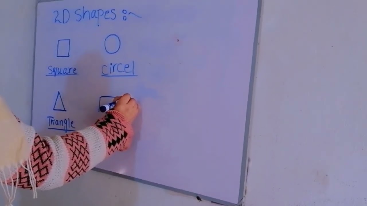 2D Shapes – Write, Learn and Draw for Kids | Easy Shape Learning| young scholar school