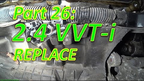 P26/31. How to replace Toyota Camry 2.4 VVT-i engine: Knock sensor location