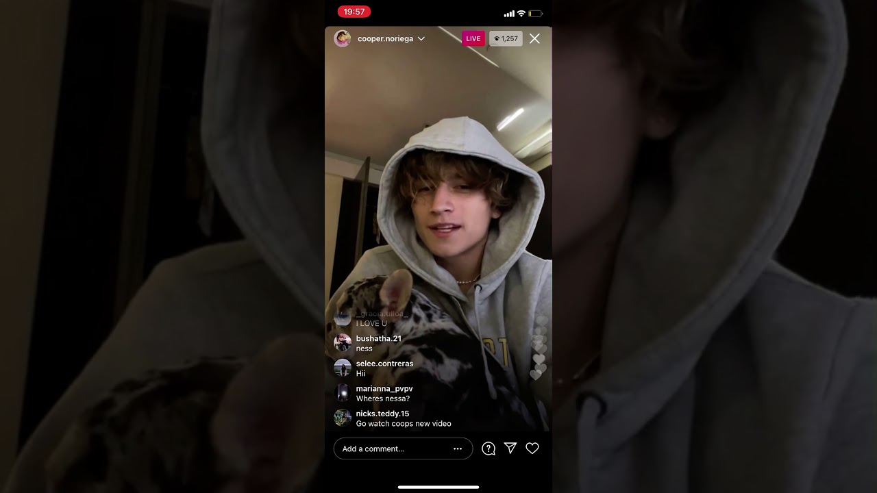 Cooper Noriega Instagram live| 9th March| TikTok lives