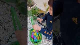 The Easter bunny left Liam some eggs ( easter hunt) #easter #2024