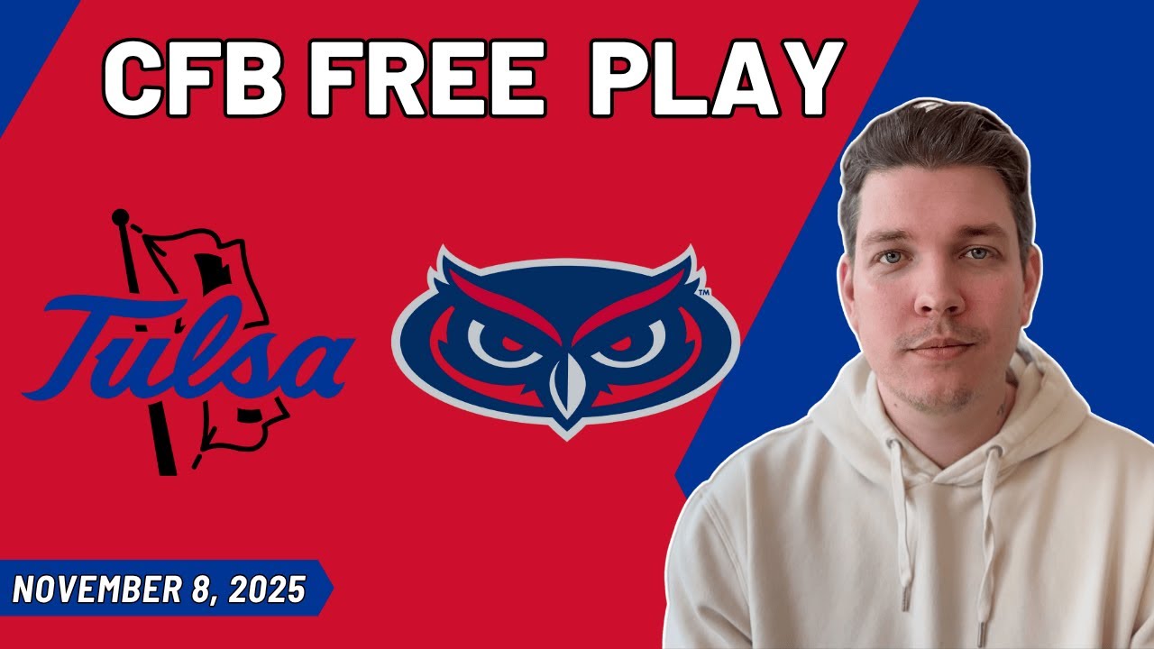 Free Football Pick Tulsa vs Florida Atlantic Saturday | August Young College Football Best Bets