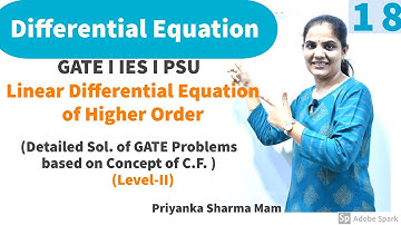 Linear Differential Equation | Complementary Function - 2 | Engineering Maths by Priyanka Mam