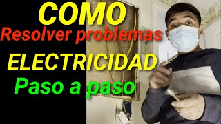 como encontar problemas de electricidad y resolverlas