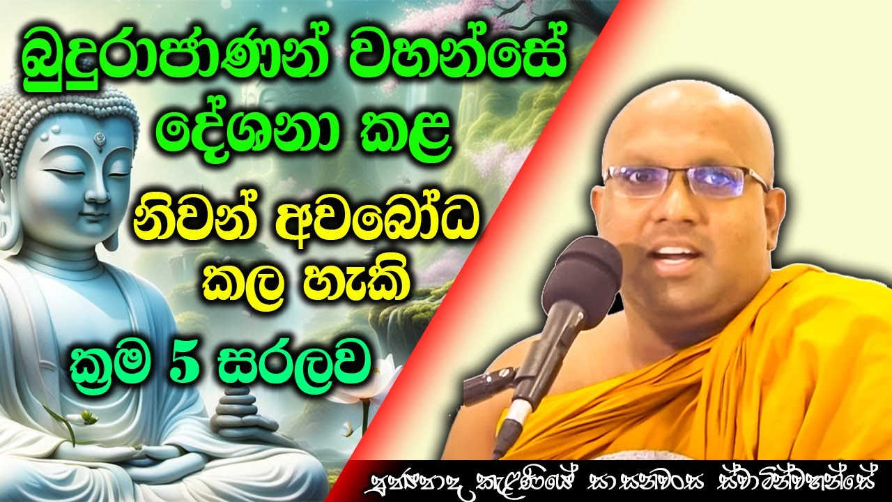 බුදුන්වහන්සේ දේශනා කළ නිවන් දැකිමේ ක්‍රම 5 | Kelaniye Sasanawansa Thero | Mindful Wisdom #Bana