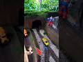 Miniature Train vs Yelow Car