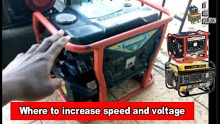 Where and how to increase the speed and voltage of small 4-stroke generator 1800