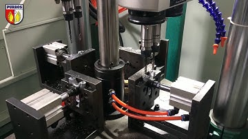 Purros Special purpose machine for Connecting Road:  2 spindles Drilling, 2 spindles Tapping