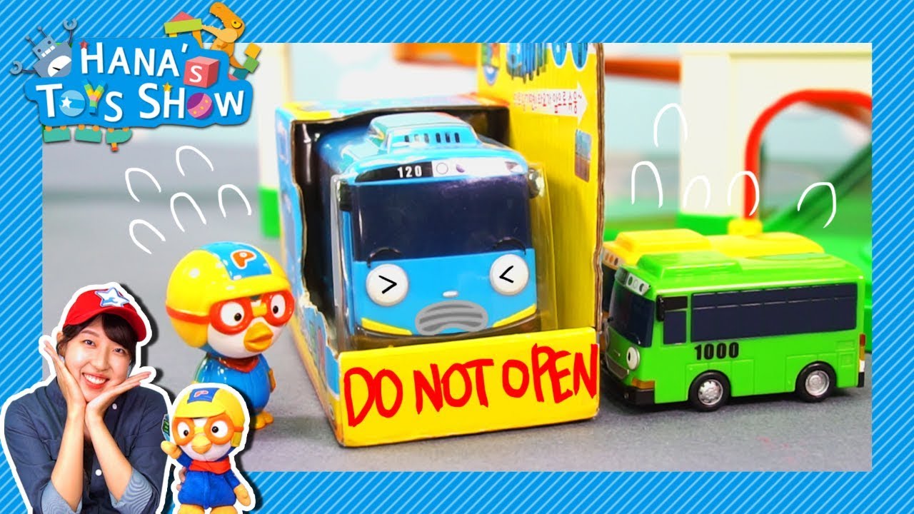 Tayo got stuck in a box! l Hana's Toy Show l Hana the Mechanic l Tayo Toy Play