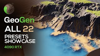 GeoGen: ALL 22 Presets Showcase (GPU-Accelerated Terrains & Planets) on a 4090