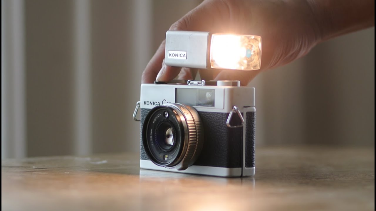 発光！フラッシュバルブ KonicaC35 E&L & Konica Cube Flash - YouTube