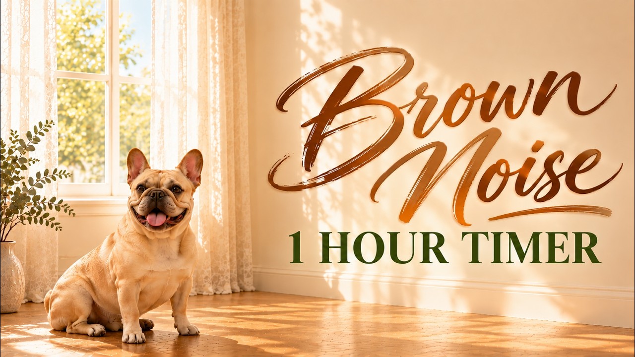 🐾 1 Hour Brown Noise Timer | Deep Focus for Studying, Reading & Work ...