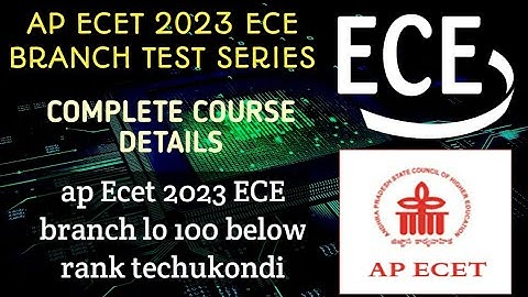 AP ECET ECE BRANCH 2023 TEST SERIES LIVE NOW| IMPORTANT TIPS TO GET GOOD RANK IN AP ECET ECE 2023