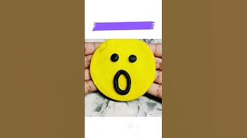 Making Emoji Faces With Clay #shorts #reels #clay #craft #art #emoji #trending #viral #diy