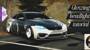 Making glowing headlights tutorial in car parking multiplayer 1