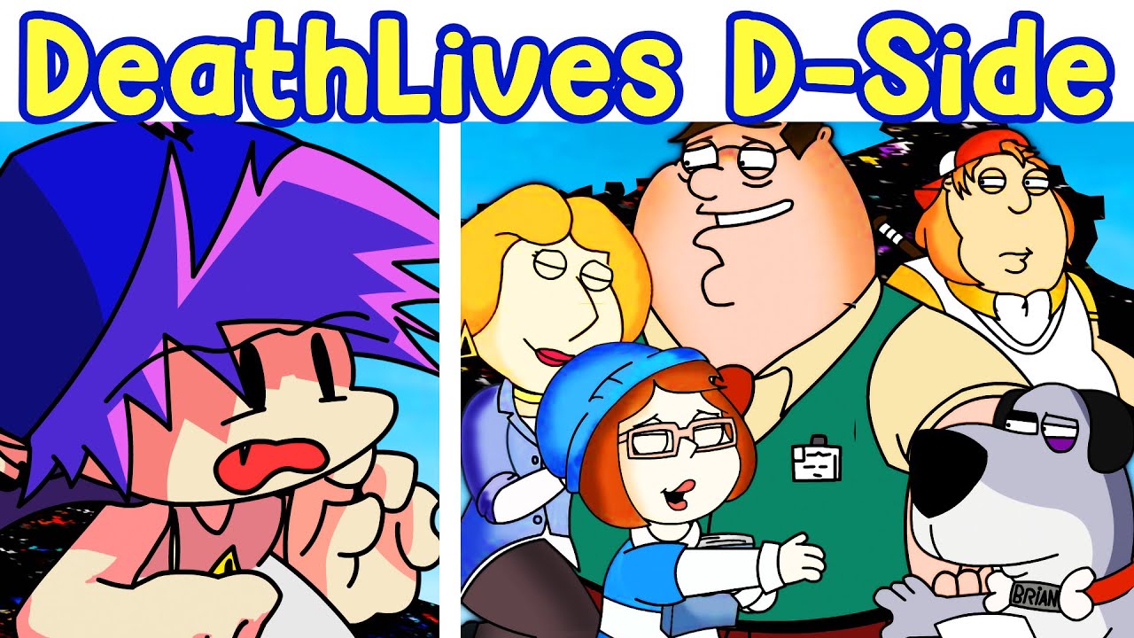 FNF DARKNESS TAKEOVER - DEATH LIVES D-SIDES (New Story, New Animation) // Pibby Corrupted Family Guy