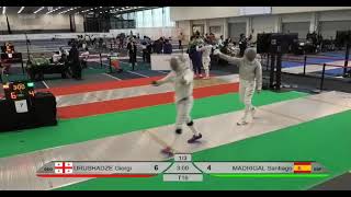 T16 🇬🇪 URUSHADZE Giorgi 14:15 MADRIGAL Santiago 🇪🇸 #sports #fencing #sabres
