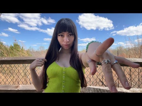ASMR Outside | Hand Movements, Plucking, Mouth Sounds